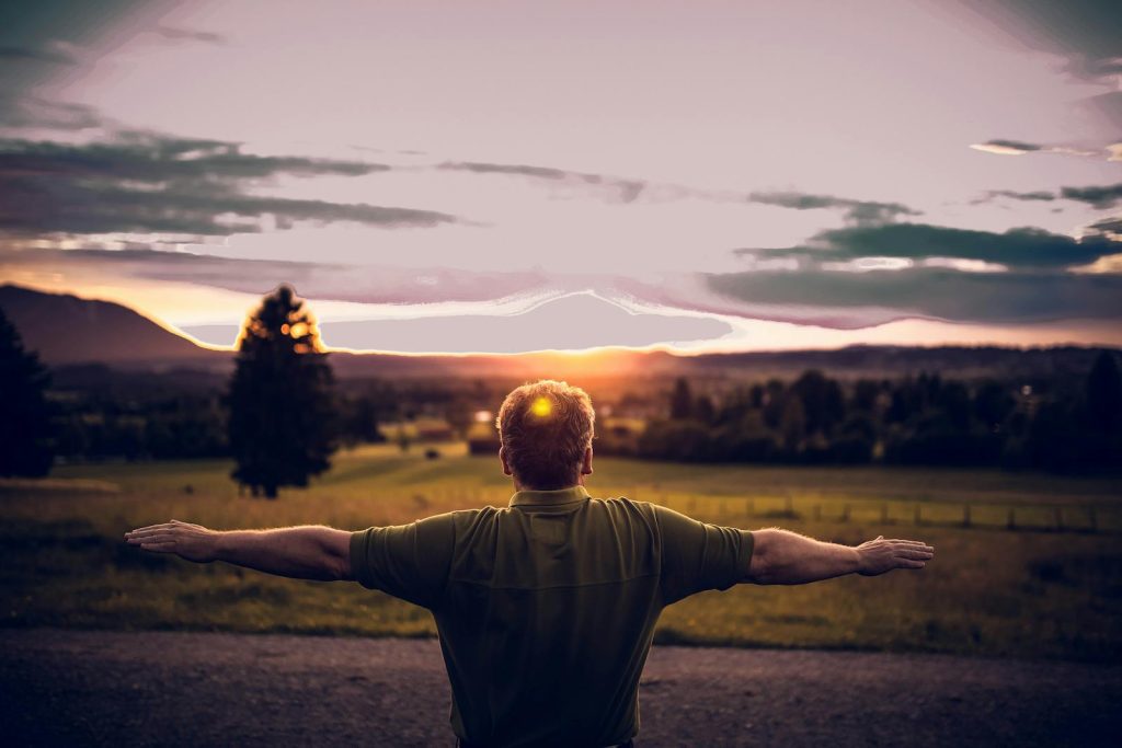 Person Standing Open Arms work/life balance